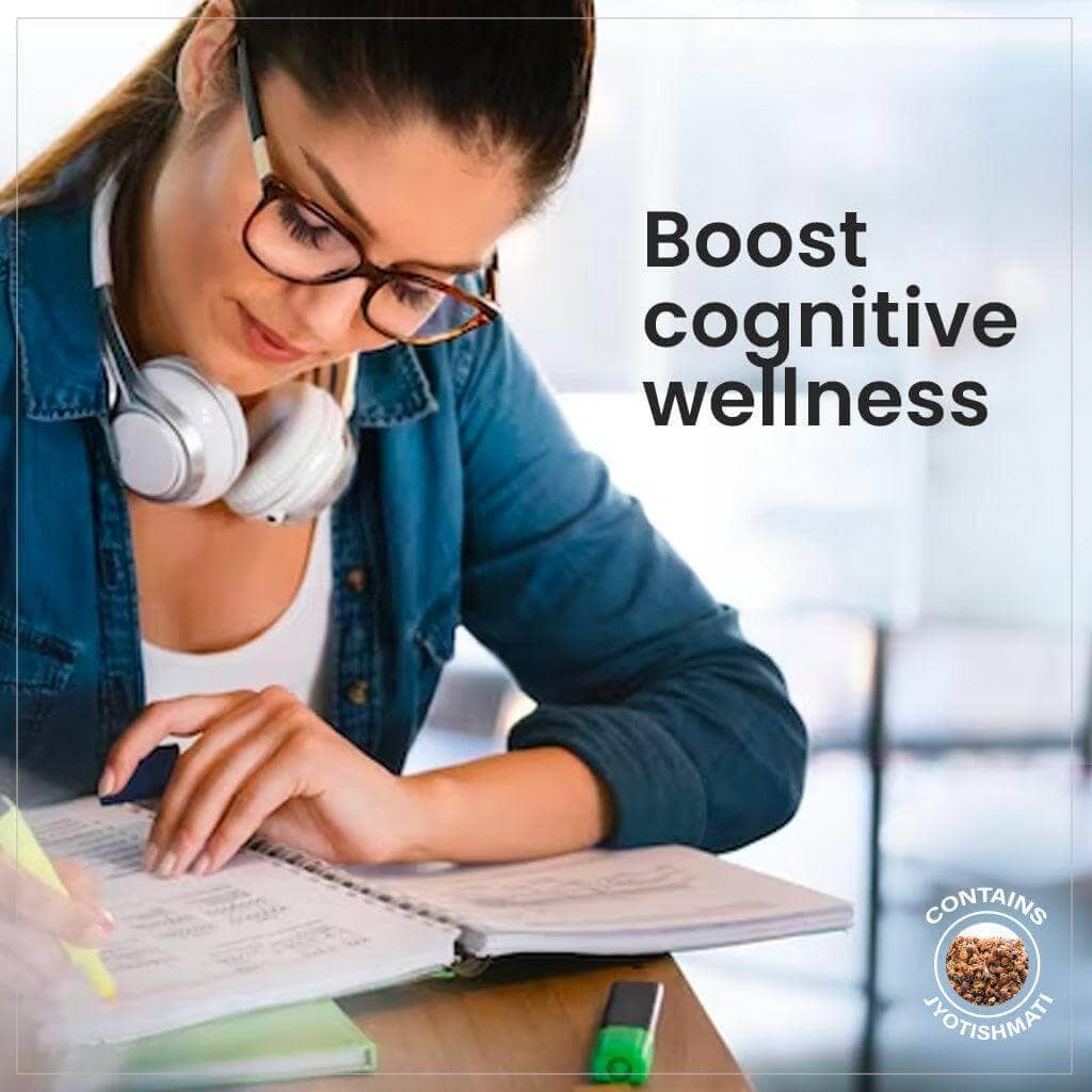 Neuro Memory Booster: Cognitive and Memory Support Supplement - Enhances Mental Clarity and Focus - 30 Capsules - VEDICURA